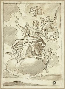 Ascension of Female Saint, n.d. Creator: Martino Altomonte