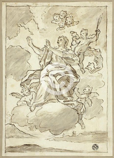 Ascension of Female Saint, n.d. Creator: Martino Altomonte.