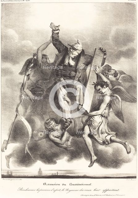 Ascension du Constitutionnel, 1830/1835. Creator: Aubert.