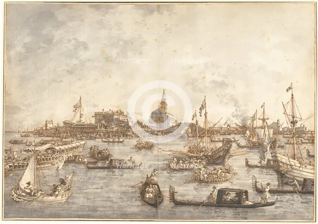 Ascension Day Festival at Venice, 1765/1766. Creator: Canaletto.