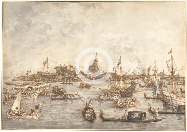 Ascension Day Festival at Venice, 1765/1766. Creator: Canaletto.