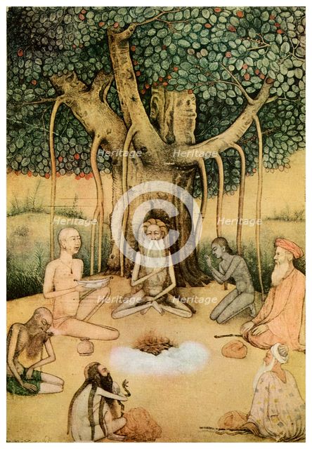 Asceticism: a group of Mughal ascetics, (1956). Artist: Unknown