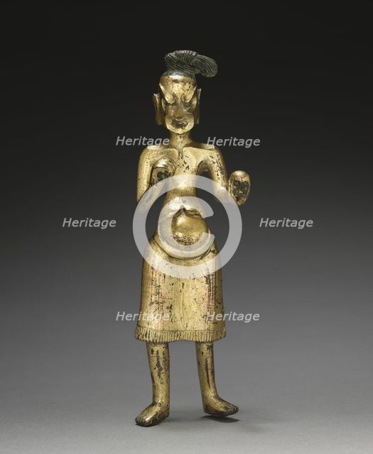 Ascetic Holding a Skull, c. 500. Creator: Unknown.
