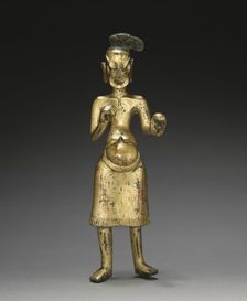 Ascetic Holding a Skull, c. 500. Creator: Unknown