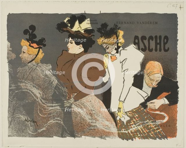 Asche, 1895. Creator: Theophile Alexandre Steinlen.