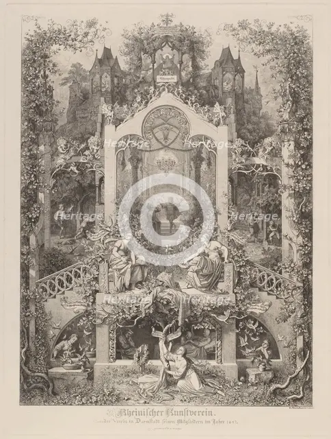 Aschenputtel (Cinderella), 1847. Creator: Eugen Napoleon Neureuther.
