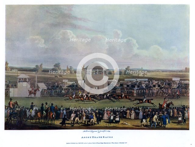 'Ascot Heath Races'.Artist: James Pollard