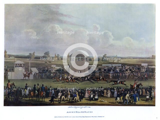 'Ascot Heath Races'.Artist: James Pollard