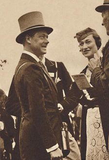 Ascot, June, 1935 - King Edward, then Prince of Wales, with Mrs. Simpson 1937