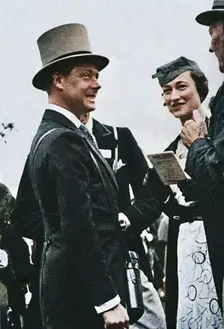 Ascot, June, 1935 - King Edward, then Prince of Wales, with Mrs. Simpson 1937. Creator: Unknown