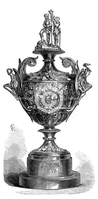 Ascot Race Plate: the Ascot Cup, 1874. Creator: Unknown.