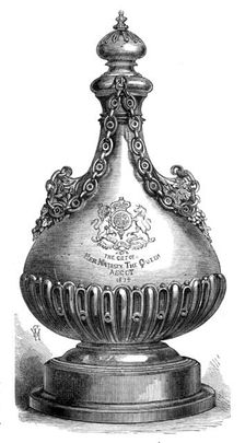 Ascot Race Plate: the Queen's Gold Vase, 1874. Creator: Unknown