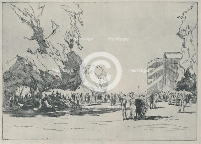 'Ascot - The Paddock, 1914', (1920). Artist: Claude Allin Shepperson.