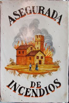 Asegurada de incendios, Second Half of the 19th cen.. Creator: Anonymous