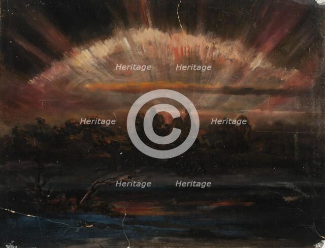 Asgardsreia, sketch, 1849. Creator: Nils Jakob Blommer.