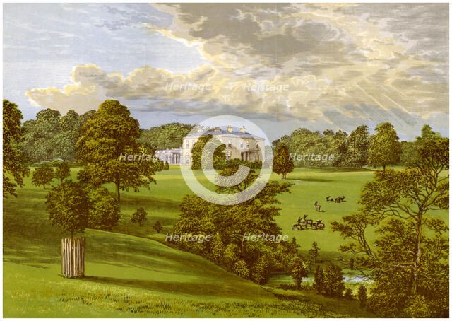 Ashcombe Park, Staffordshire, home of the Sneyd family, c1880. Artist: Unknown