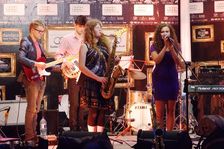 Asha Parkinson, A Chinnery, B Crane and L Songi, Pantiles, Royal Tunbridge Wells, Kent, 2015. Artist: Brian O'Connor