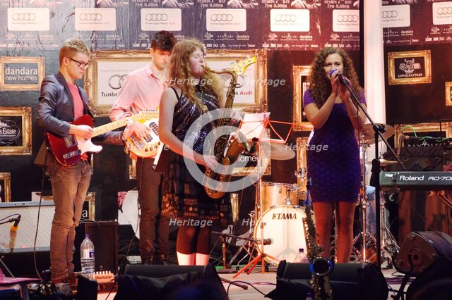 Asha Parkinson, A Chinnery, B Crane and L Songi,  Pantiles, Royal Tunbridge Wells, Kent, 2015. Artist: Brian O'Connor.