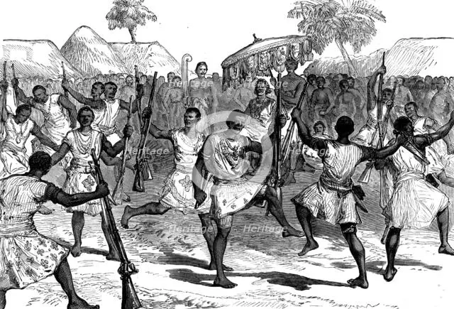 Ashantee war-dance, 1873. Creator: Unknown.