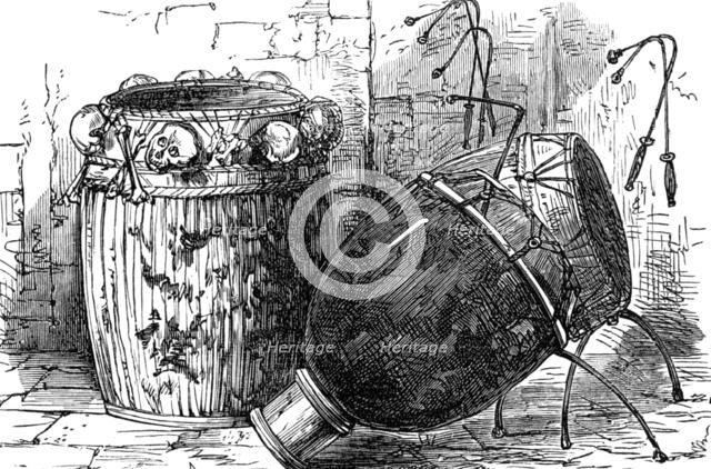 Ashantee war drums, 1874. Creator: Unknown.