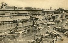 Ashar Creek & Coffee Shops, Basra c1918-c1939. Creator: Unknown