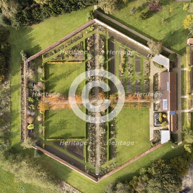 Ashby Hall, Walled Garden, Heath Road, Ashby de la Launde, North Kesteven, Lincolnshire, 2024. Creator: James O Davies.