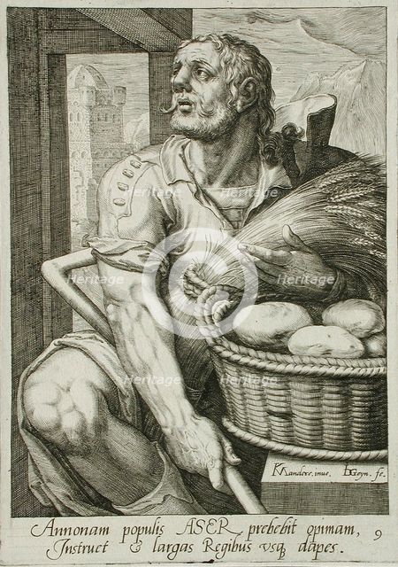 Asher, c1590. Creator: Jacques de Gheyn II.