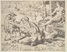 Asher, from the series The Twelve Patriarchs, 1550. Creator: Dirck Volkertsen Coornhert