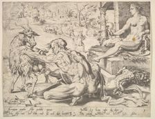 Asher, from the series The Twelve Patriarchs, 1550. Creator: Dirck Volkertsen Coornhert