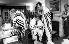 Asher Selman prepares for his Barmitzvah, 1996. Creator: Unknown