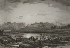 Ashkelon, 1840. Creator: Charles Nicolas Ransonnette