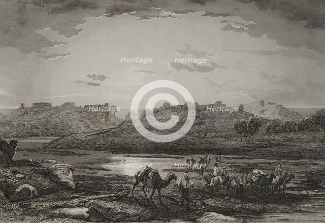 Ashkelon, 1840. Creator: Charles Nicolas Ransonnette.