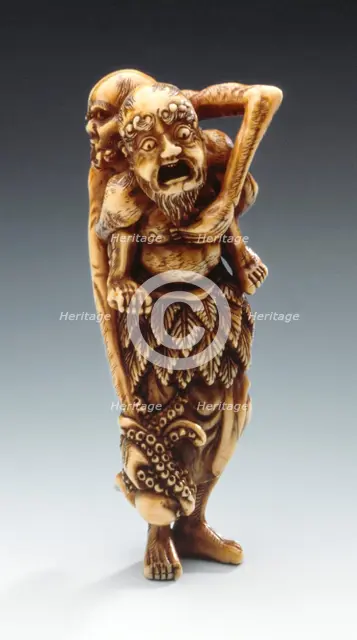 Ashinaga and Tenaga, 18th century. Creator: Unknown.