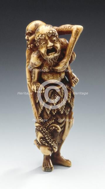 Ashinaga and Tenaga, 18th century. Creator: Unknown.