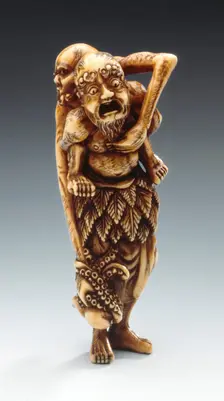 Ashinaga and Tenaga, 18th century. Creator: Unknown