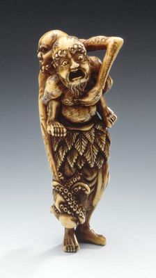 Ashinaga and Tenaga, 18th century. Creator: Unknown