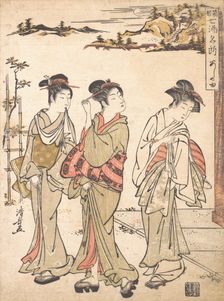 Ashinoyu Spring in Hakone, ca. 1779. Creator: Torii Kiyonaga
