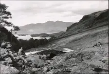 Ashness Bridge, Borrowdale, Allerdale, Cumbria, 1930s. Creator: J Dixon Scott