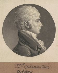 Ashton Alexander, 1804. Creator: Charles Balthazar Julien Févret de Saint-Mémin
