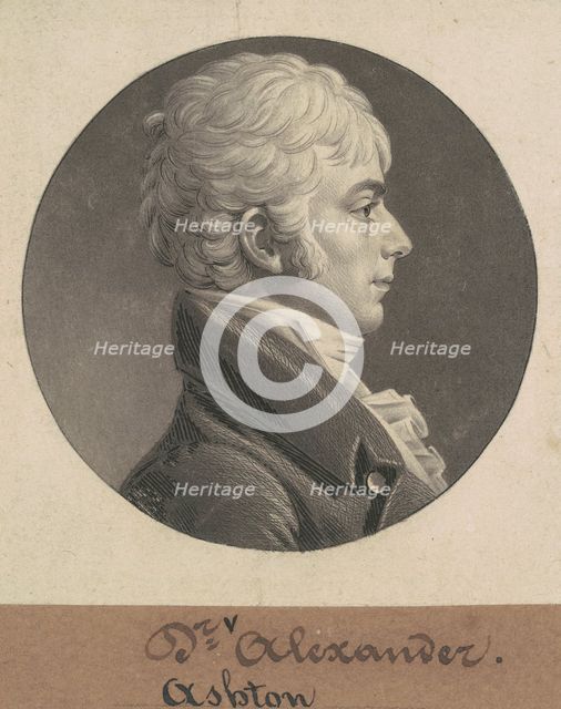 Ashton Alexander, 1804. Creator: Charles Balthazar Julien Févret de Saint-Mémin.