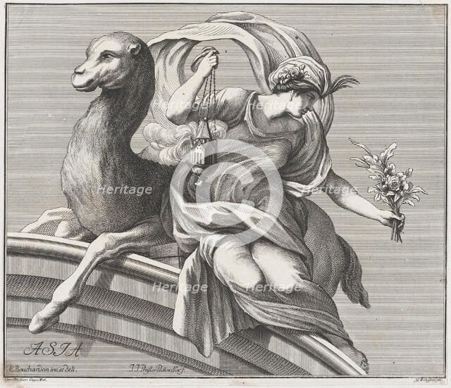 Asia, 1732. Creator: Johann Justin Preissler.