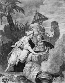 Asia! Thy trade, thy silks and spicy stores, But ill compensate for a Land of Slaves, ..., ca. 1760. Creator: James Moore