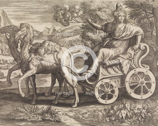 Asia from The Four Continents, 16th century. Creator: Julius Goltzius.