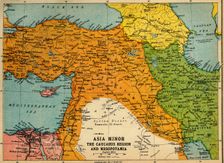 Asia Minor, the Caucasus Region and Mesopotamia First World War, c1915, (c1920). Creator: John Bartholomew & Son