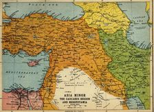 Asia Minor, the Caucasus Region and Mesopotamia First World War, c1915, (c1920). Creator: John Bartholomew & Son