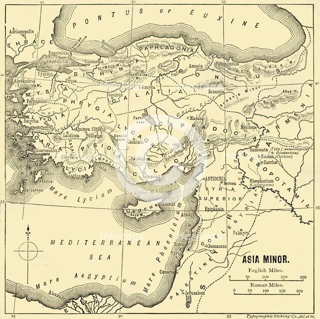 'Asia Minor - Map', 1890.   Creator: Unknown.