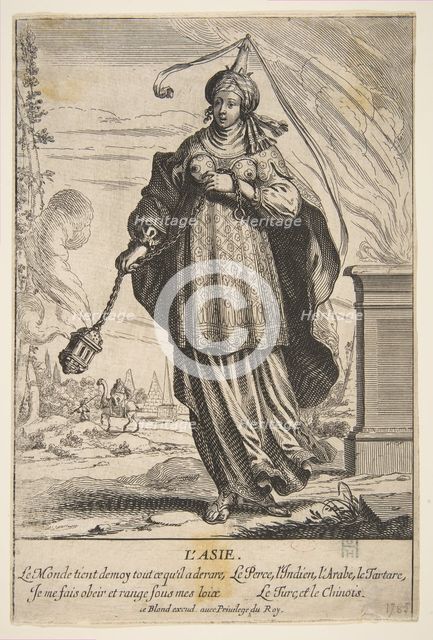 Asia, mid to late 17th century. Creator: Abraham Bosse.