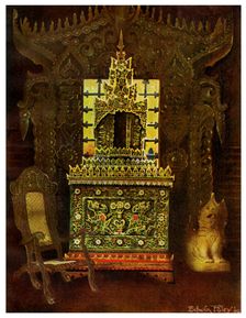 Asian furniture, 1911-1912.Artist: Edwin Foley
