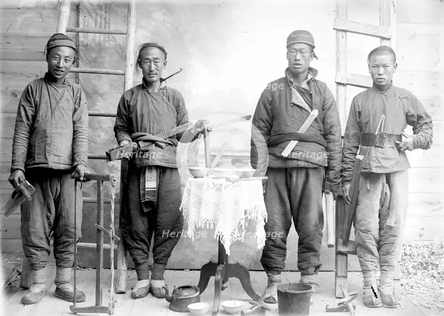 Asian Men, 1880. Creator: Nikolai Nikolaevich Petrov.