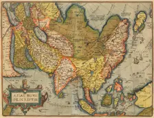 Asiae Nova Descriptio. From Theatrum Orbis Terrarum, 1572. Creator: Ortelius, Abraham (1527-1598)